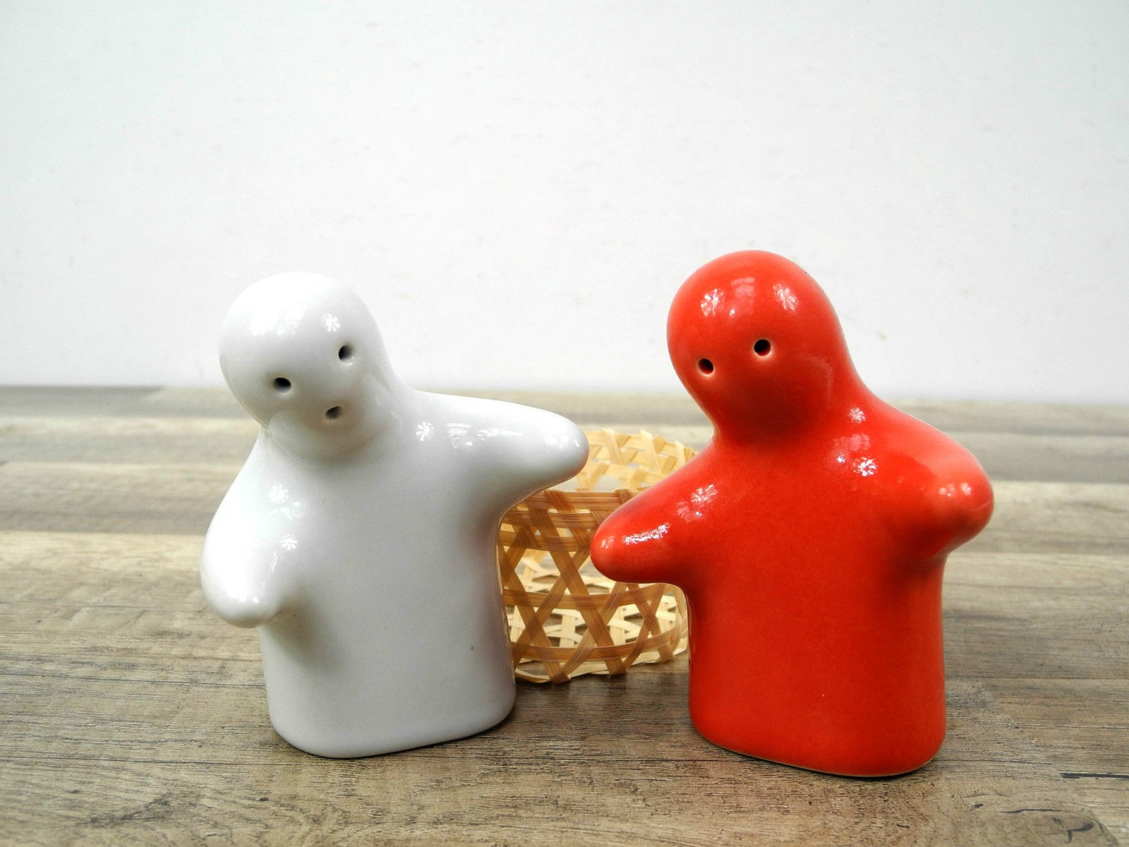 Salz pfeffer streuer set weià rot männchen keramik deko küche nr. 7363