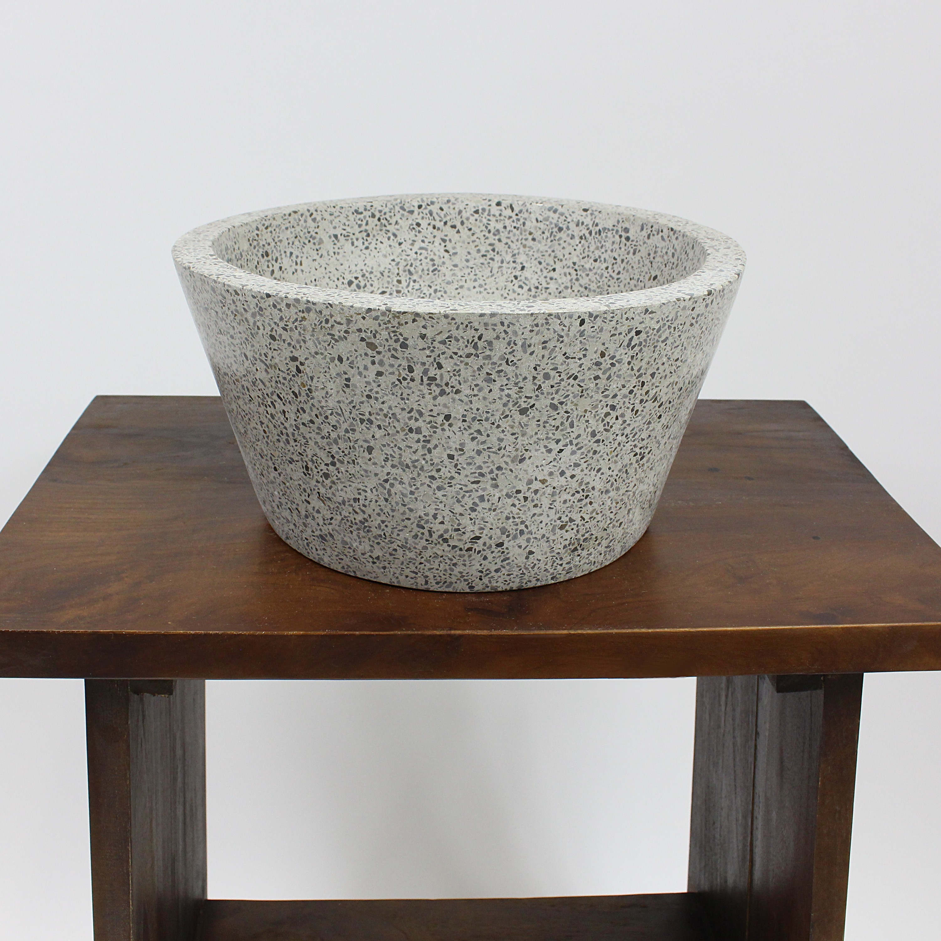 {Waschbecken rund stein
15} Terrazzo Waschbecken Handwaschbecken Steinbecken Gäste Bad ca. 35 ... | {Waschbecken rund stein
15}