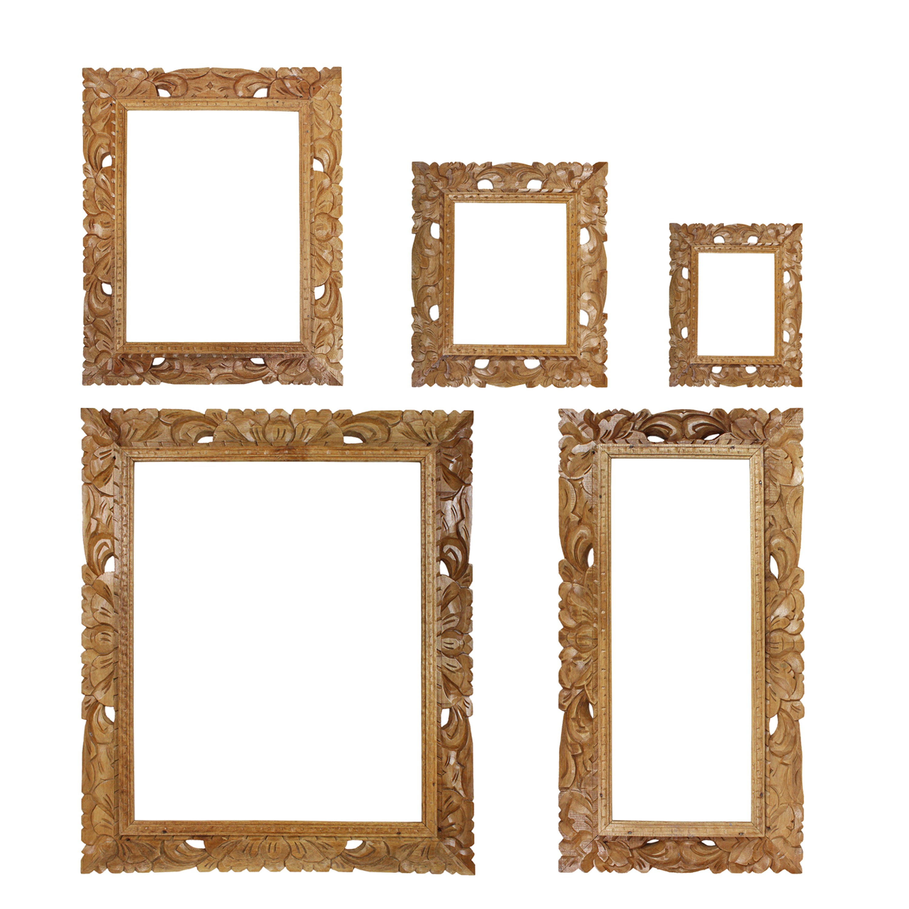 Rustikaler Bilderrahmen Holz Foto Bilder Rahmen Schnitzerei Ohne Glas